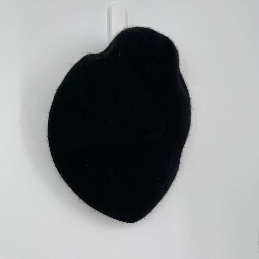Women's Black 100% Wool Classic French Beret Hat One Size